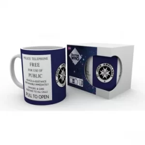 Doctor Who Tardis Sign Mug