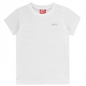 Slazenger Plain T Shirt Infant Boys - White