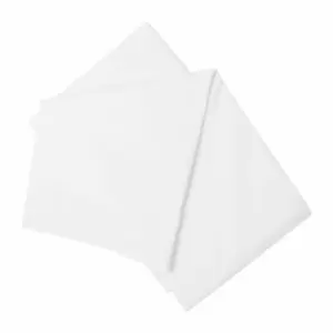 Belledorm Brushed Cotton Flat Sheet (Single) (White)