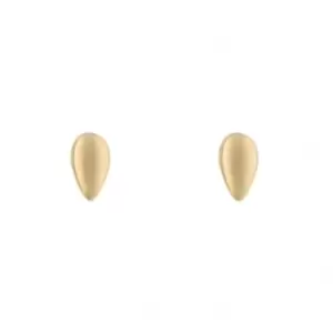 Yellow Gold Teardrop Stud Earrings GE2433