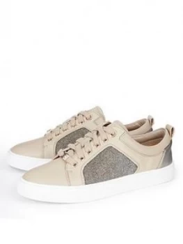 Dune London Estee Trainer, Taupe, Size 6, Women