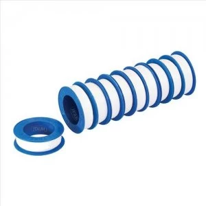 Zexum 12mm x 12mm PTFE Plumbers Pipe Sealing Tape - 10x Pack