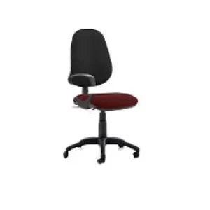 Dynamic Permanent Contact Backrest Task Operator Chair Loop Arms Eclipse II Black Back, Ginseng Chilli Seat High Back