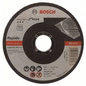 Bosch Accessories WA 60 T BF 2608603169 Cutting disc (straight) 115mm 22.23mm