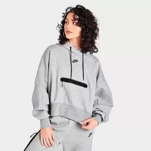 Womens Nike Sportswear Tech Fleece Over-Oversized Cropped Pullover Hoodie