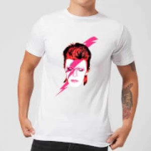 David Bowie Aladdin Sane Mens T-Shirt - White - 5XL