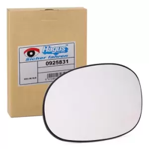 VAN WEZEL Wing Mirror Glass * HAGUS * Left 0925831 Side Mirror Glass,Mirror Glass CITROEN,C3 I Schragheck (FC_, FN_)