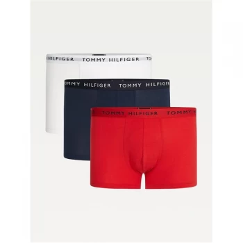 Tommy Bodywear 3P TRUNK - Navy/Red/Wht