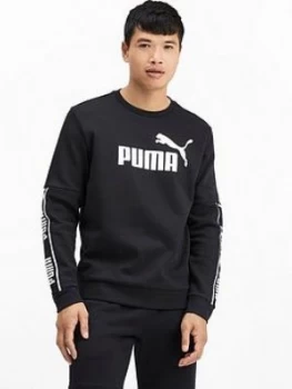 Puma Mens Amplified Crew - Black