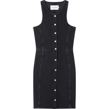 Calvin Klein Jeans Denim Bodycon Dress - DENIM BLK 1BY