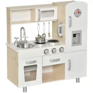 Jouet Kids Pretend Play MDF Kitchen Set with Accessories - White