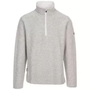 Trespass Mens Taddingley Half Zip Sweatshirt (L) (Off White)