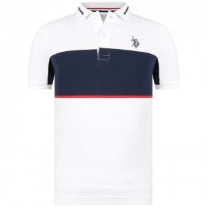 US Polo Assn Tipped Polo Shirt - Bright White