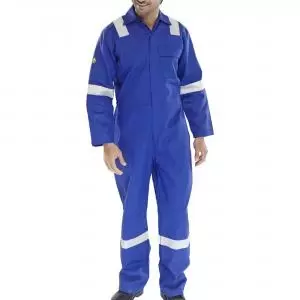 Beeswift Fire Retardant Nordic Design Boilersuit Royal Blue 48