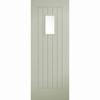 LPD Timber Composite External Door Suffolk French Sage Glazed - 1981mm x 762mm (30 Inches)