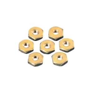 Toolcraft Brass Hexagonal Nuts DIN 934 M1.6 Pack Of 20