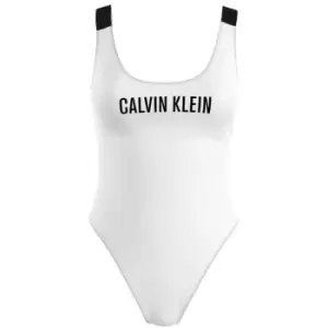 Calvin Klein Logo Swimsuit - White