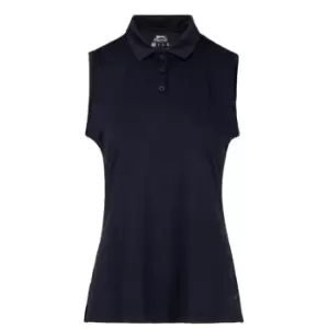 Slazenger Sleeveless Polo Shirt Womens - Blue