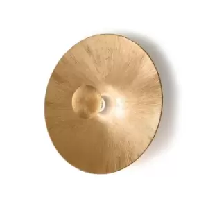 Moon Lifestyle Glass Large Wall Light Matt - Sun Gold Finish, 1x E27