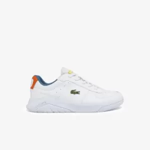 Lacoste Juniors' Game Advance Leather Accent Trainers Size 2 UK Junior 1u2