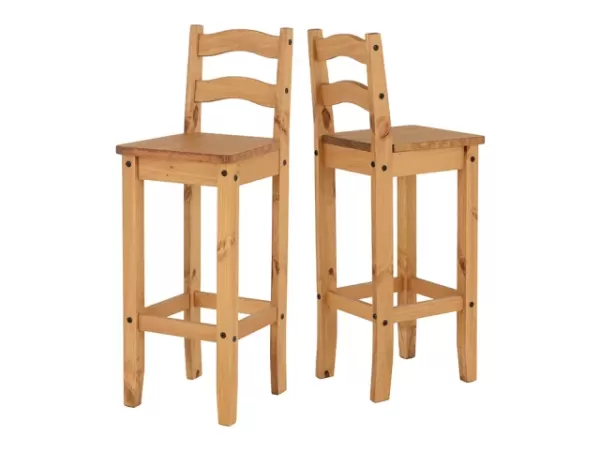 Seconique Corona Pine Bar Stools Set of 2