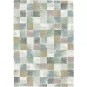 Mastercraft Mehari Heatset Wilton Rug 023-0245/6464 - 67x340cm Runner - Grey/Brown/Blue/Green