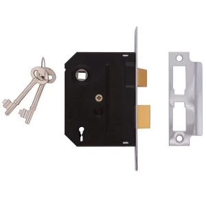 Union 2295 2 Lever Mortice Sashlock Chrome Finish 76mm 3" Visi