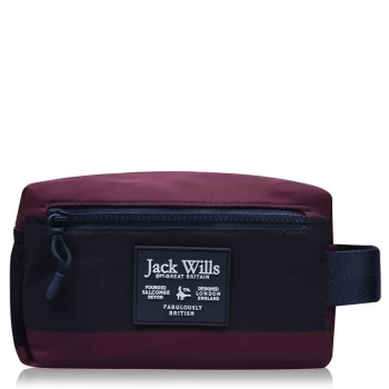 Jack Wills Thorney Wash Bag - Damson