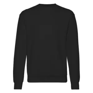 Fruit Of The Loom Mens Set-In BelcoroA Yarn Sweatshirt (2XL) (Black)