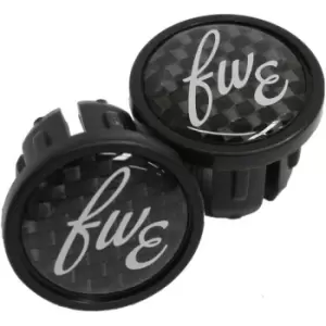 FWE Carbon Road Bar End Plugs - Black