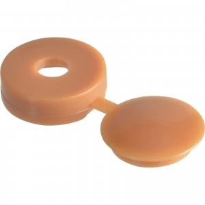 Forgefix Hinged Screw Cover Caps Light Brown Pack of 20