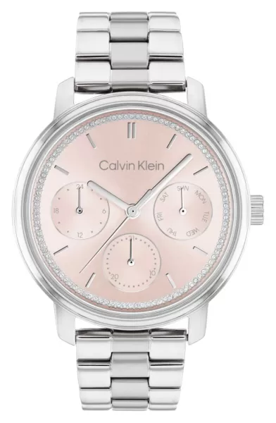 Calvin Klein 25200176 Womens Pink Dial Stainless Steel Watch