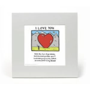 Edward Monkton I Love You Limited Edition Fine Art Print