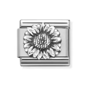 Nomination Classic Silver Sunflower Charm