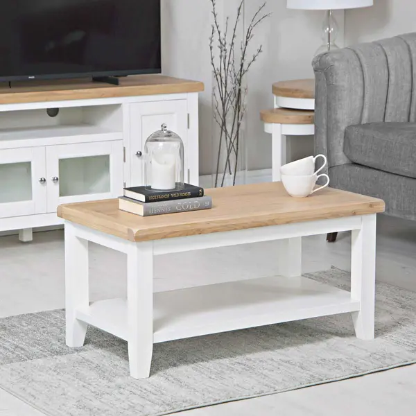 K Living Lina Small Coffee Table White