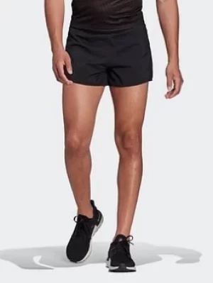 adidas Adizero Engineered Split Shorts, Black, Size S, Men