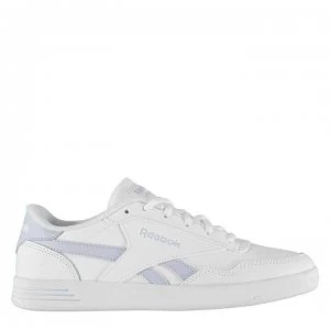 Reebok Royal Techque Ladies Leather Trainers - White/Purple