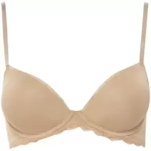 Calvin Klein Seductive comfort with lace demi multiway bra - Beige