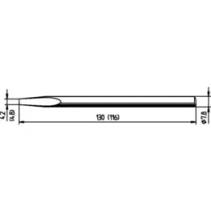 Ersa 082KD Soldering tip Chisel-shaped, ERSADUR Tip size 4.8mm Content