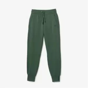 Womens Lacoste Two-Ply Pique Trackpants Size 12 Green