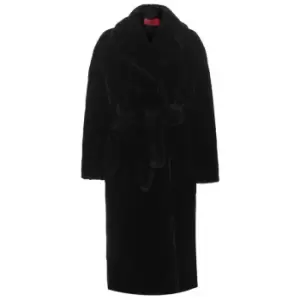 HUGO Faux Fur Coat - Black