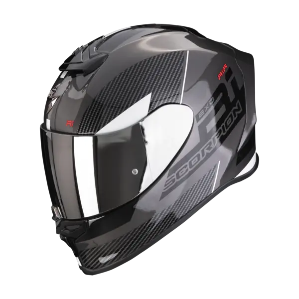 Scorpion Exo-R1 Evo Air Final Dark Silver-Black-White Full Face Helmet S