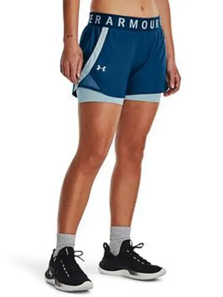 Under Armour Womens Training Play Up 2-In-1 Short - Blue