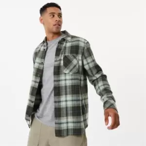 Jack Wills Brushed Check Flannel - Green