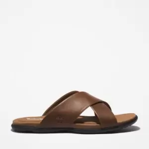 Timberland Kesler Cove Cross-band Sandal For Men In Brown Medium Brown, Size 6.5