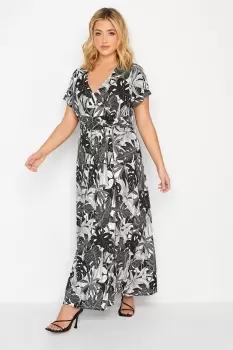 Floral Front Tie Maxi Dress