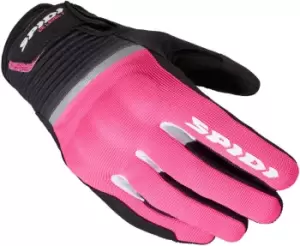 Spidi Flash Women Motorcycle Gloves, black-pink, Size XS, black-pink, Size XS for Women