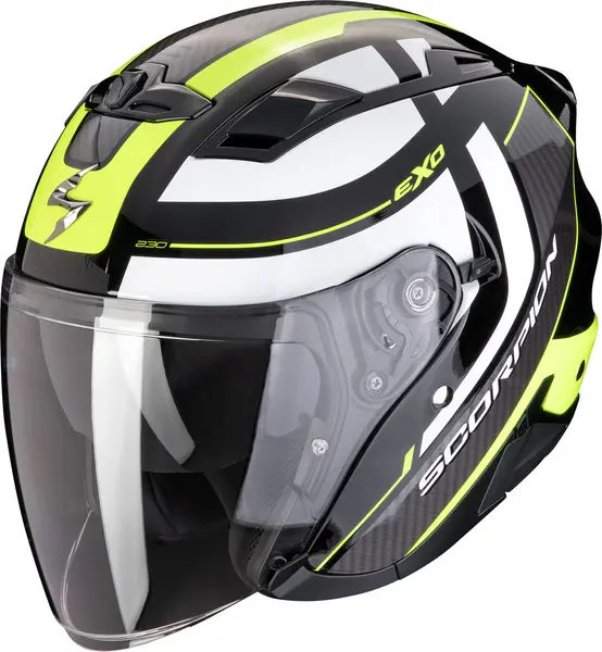 Scorpion EXO-230 Pul Black Neon Yellow Jet Helmet 2XL