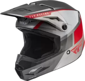 FLY Racing Kinetic Drift Ece Helmet Charcoal Lite Grey Red M