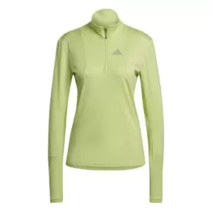 adidas Half Zip Top Womens - Green